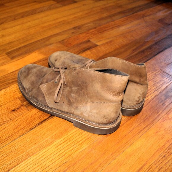 Clarks Desert Boots | Men’s Size 12 | Tan Leather Chukka Boots - Picture 4 of 11